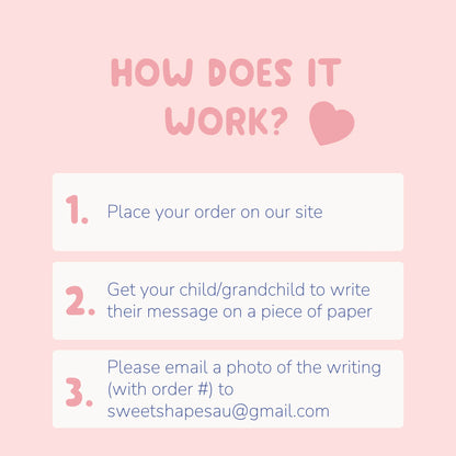 Custom Handwriting Fondant Embosser