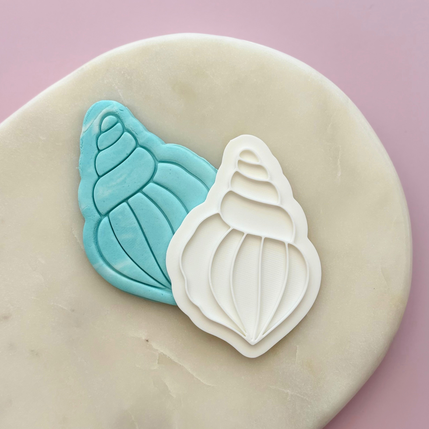 Pointy Sea shell Cookie Stamp & Cutter