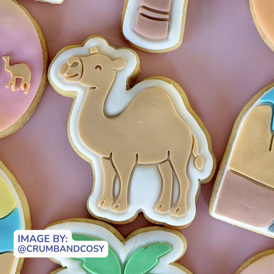 Cute Camel Cookie Stamp & Cutter