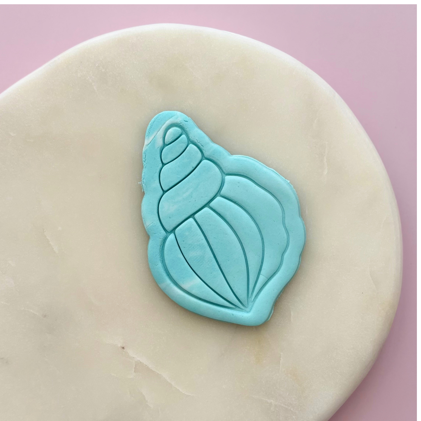 Pointy Sea shell Cookie Stamp & Cutter
