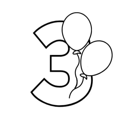 Birthday number balloon Cookie Cutter & Fondant Embosser