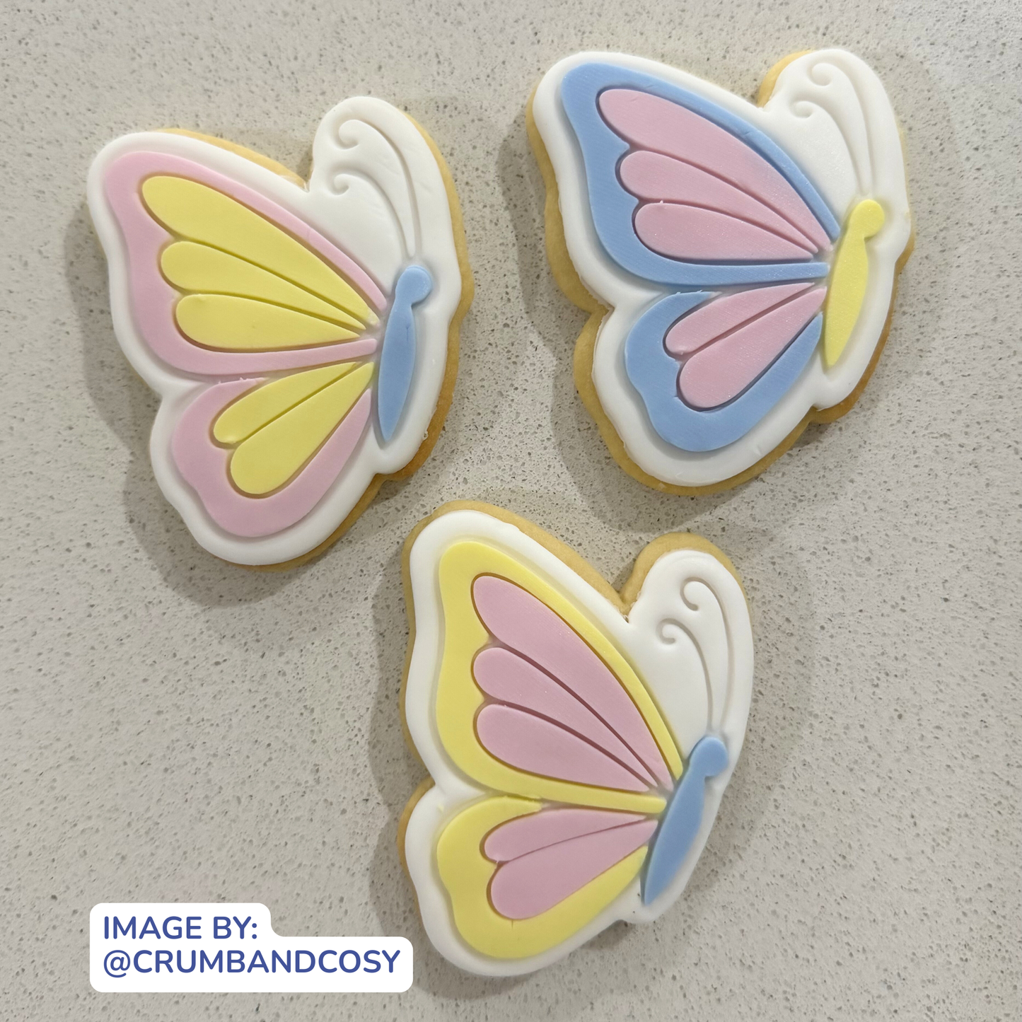 Flying Butterfly Cookie Stamp & Cutter