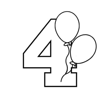 Birthday number balloon Cookie Cutter & Fondant Embosser