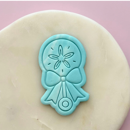 Ocean baby rattle Cookie Stamp & Cutter