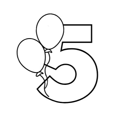 Birthday number balloon Cookie Cutter & Fondant Embosser