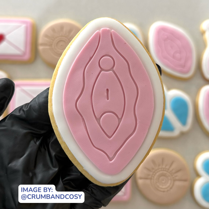 Female Anatomy Cookie Cutter & Fondant Embosser