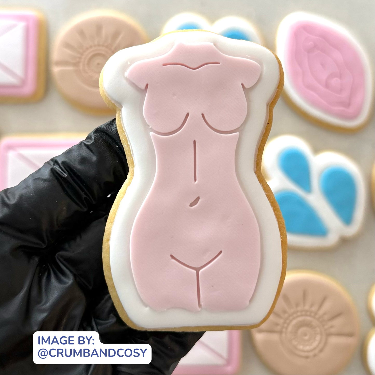 Woman's Body Cookie Stamp & Cutter