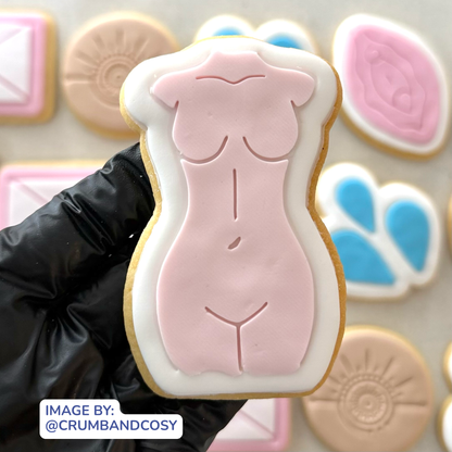 Woman's Body Cookie Stamp & Cutter