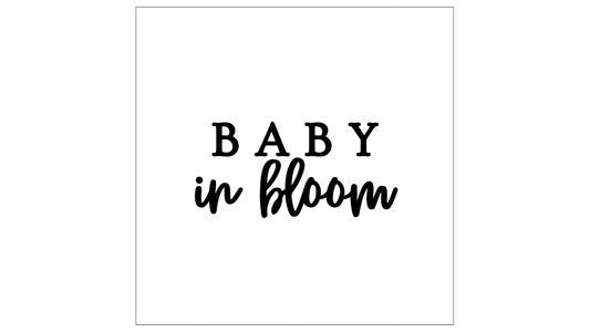 Baby in bloom Fondant Debosser