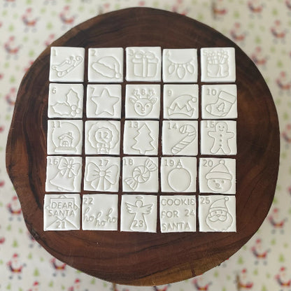 Christmas cookie advent calendar