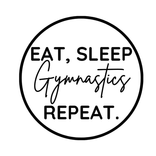 Eat, Sleep Gymnastics Repeat Fondant Embosser
