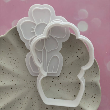 Flower from ground Cookie Cutter & Fondant Embosser