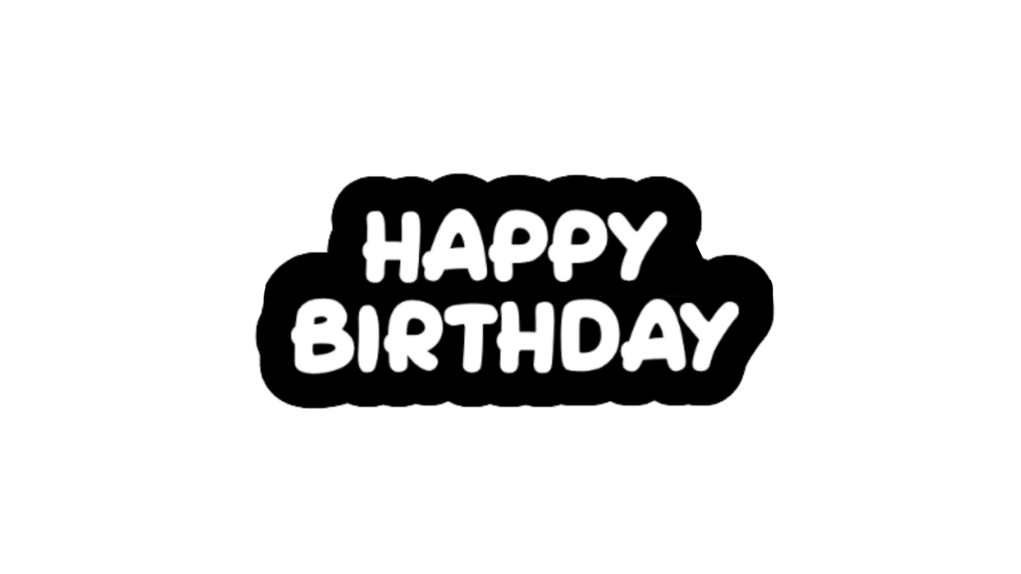 Bubble Happy Birthday Cookie Debossor & Cutter