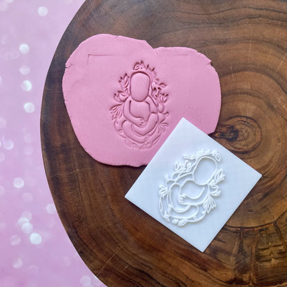 Baby with leaves Fondant Embosser