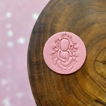 Baby with leaves Fondant Embosser