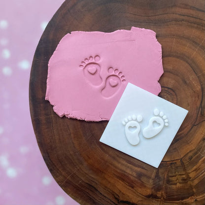 Baby & Feet stamp plates SET Fondant Embossers