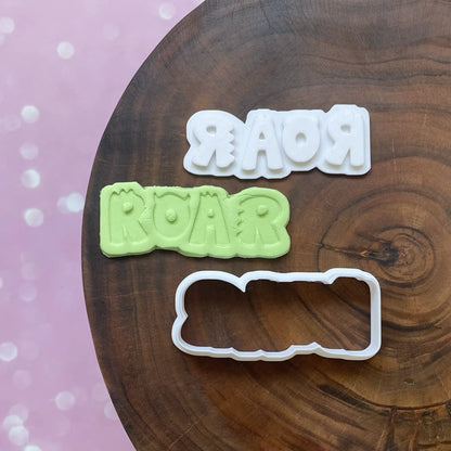 Roar Dinosaur SET Cookie Cutters & Fondant Embossers