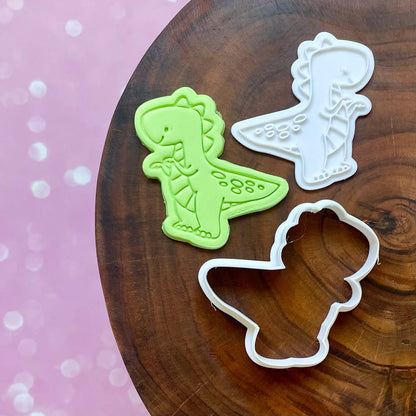 Roar Dinosaur SET Cookie Cutters & Fondant Embossers