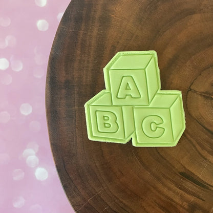 Baby Blocks Cookie Cutter & Fondant Embosser