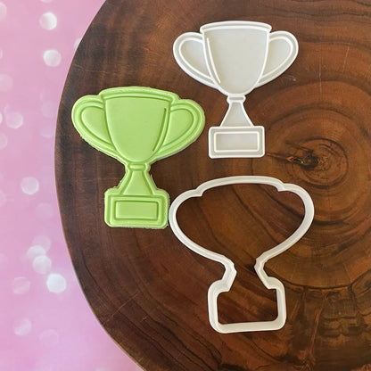 Trophy Cookie Cutter & Fondant Embosser