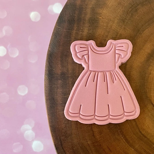 Baptism Dress Cookie Cutter & Fondant Embosser