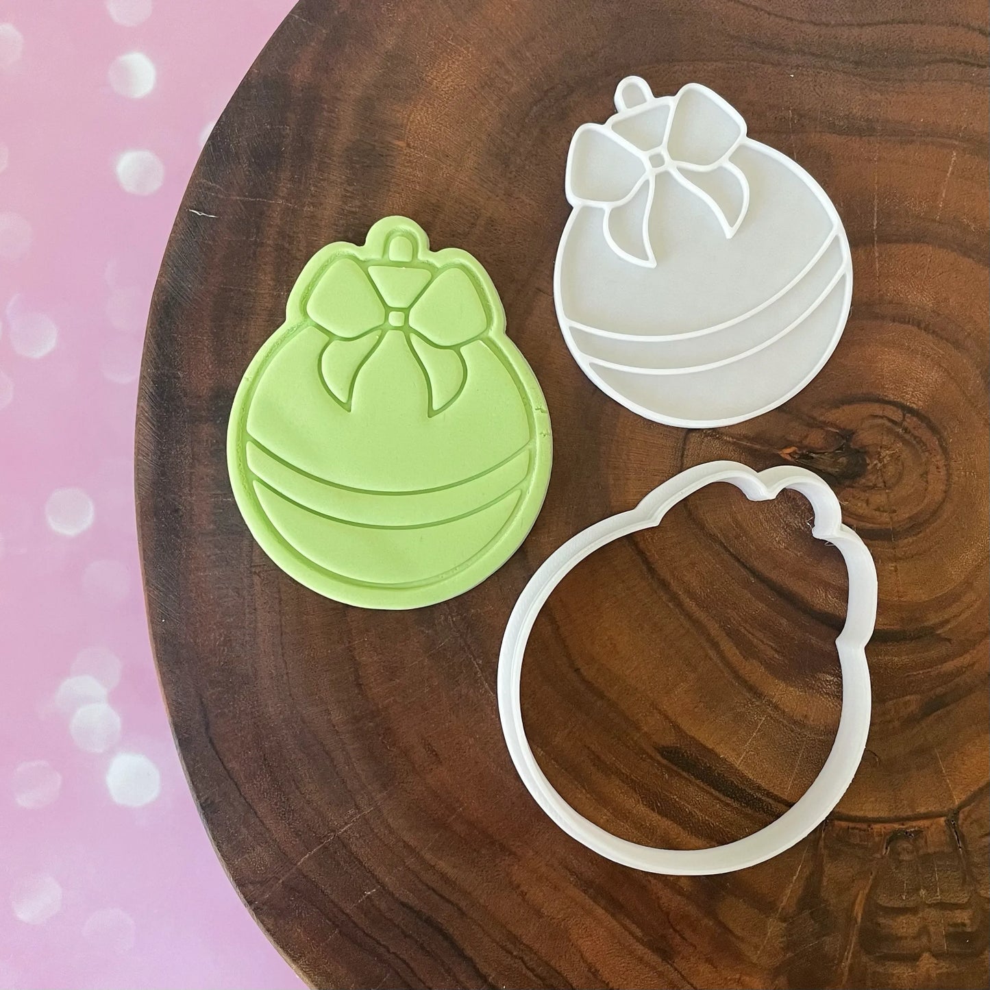 Bauble Cookie Cutter & Fondant Embosser