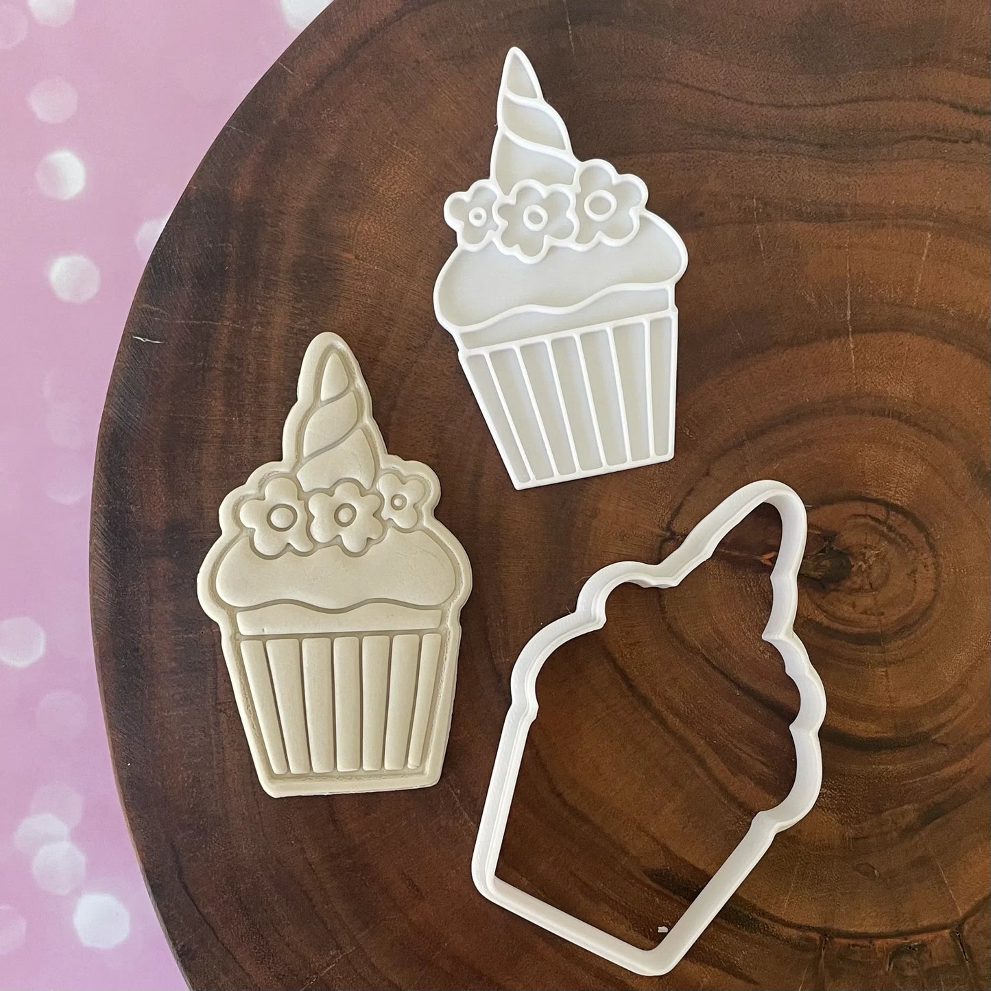 Unicorn Cupcake Cookie Cutter & Fondant Embosser