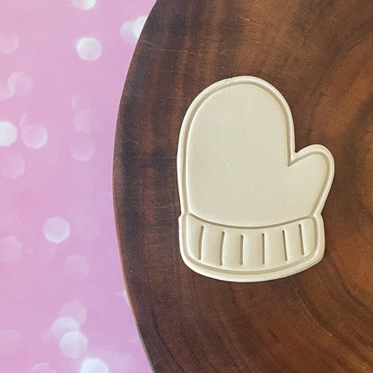 Christmas Mitt Cookie Cutter & Fondant Embosser