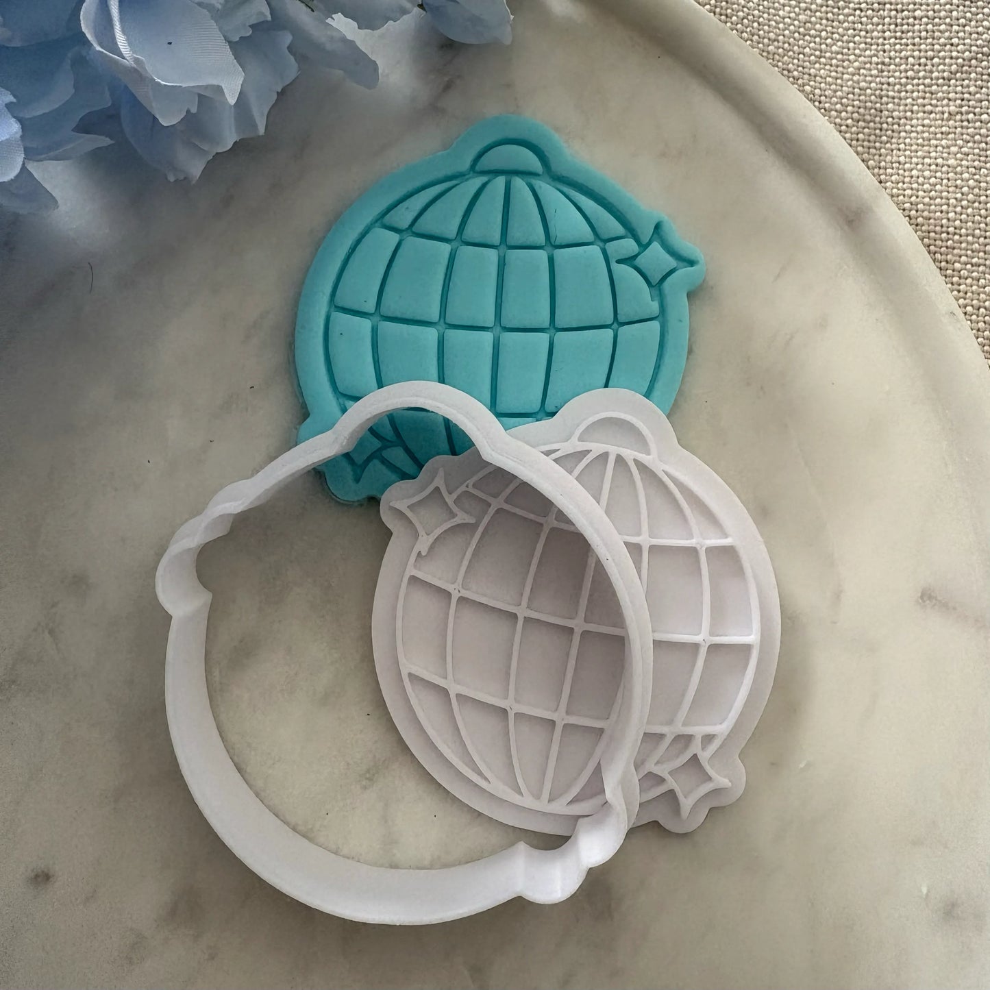 Disco Ball Cookie Cutter & Fondant Embosser