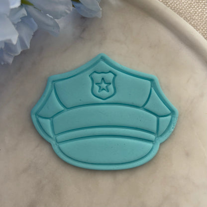 Police Hat / Cap Cookie Cutter & Fondant Embosser