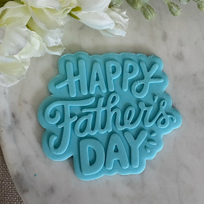 Happy Father's Day - funky Cookie Cutter & Fondant Debosser