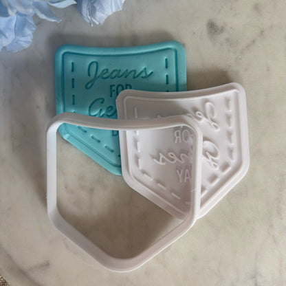 Jeans for Geans Day (pocket) Cookie Cutter & Fondant Embosser