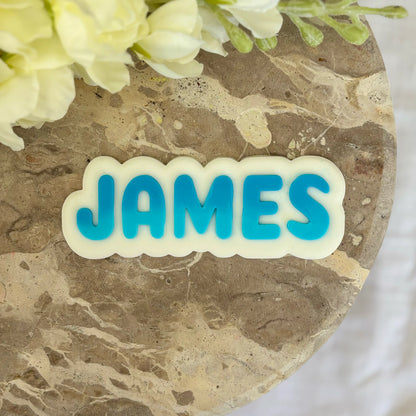 Personalised cookie name stamp & cutter