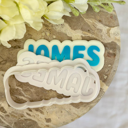 Personalised cookie name stamp & cutter