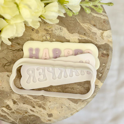 Personalised cookie name stamp & cutter