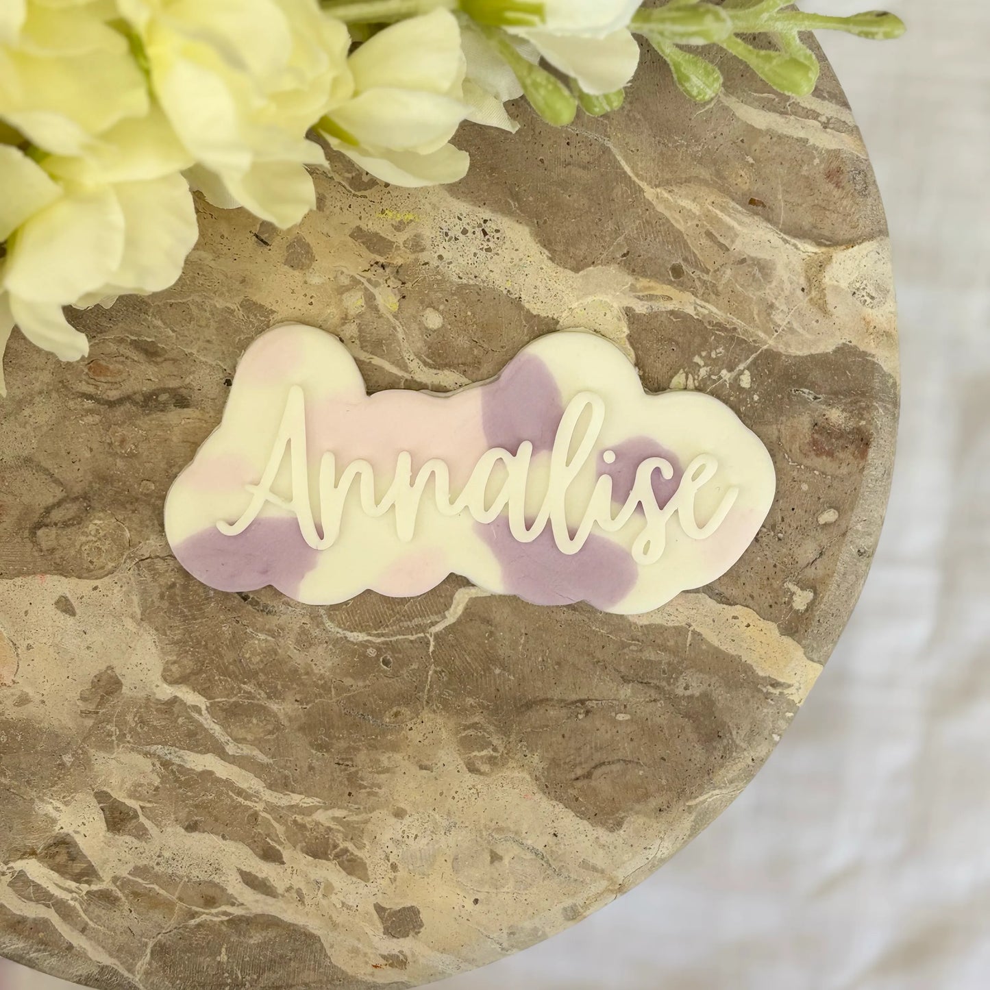 Personalised cookie name stamp & cutter