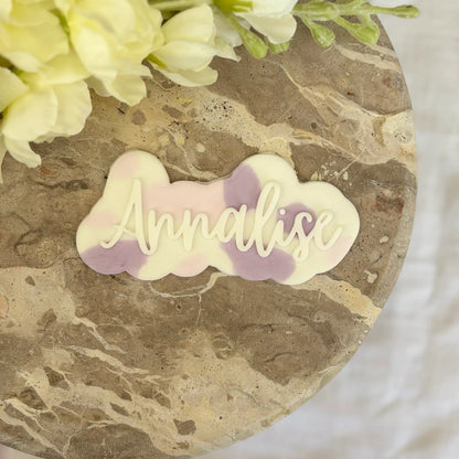 Personalised cookie name stamp & cutter