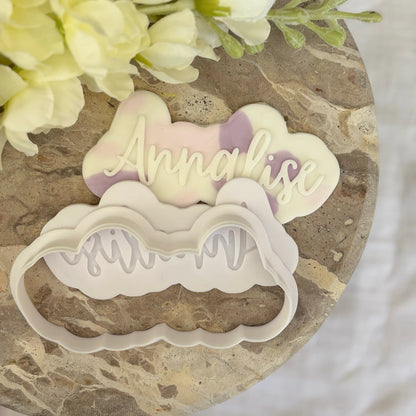 Personalised cookie name stamp & cutter