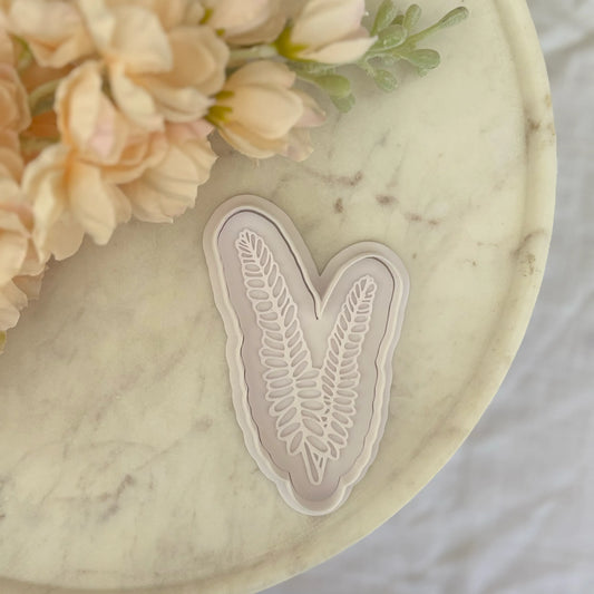 Jacaranda leaves Cookie Cutter & Fondant Embosser