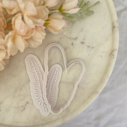 Jacaranda leaves Cookie Cutter & Fondant Embosser