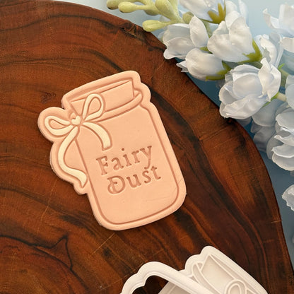 Fairy dust jar Cookie Cutter & Fondant Embosser