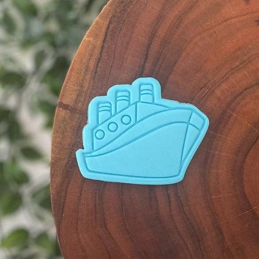 Cruise Ship Cookie Cutter & Fondant Embosser