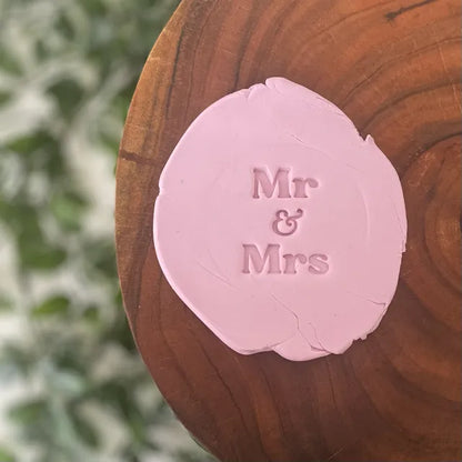 Mr & Mrs Style 2 Fondant Embosser