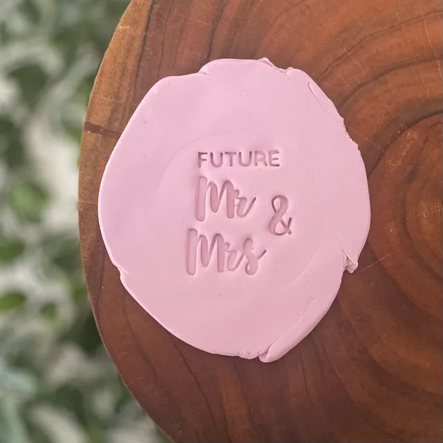 Future Mr & Mrs Style 2 Fondant Embosser