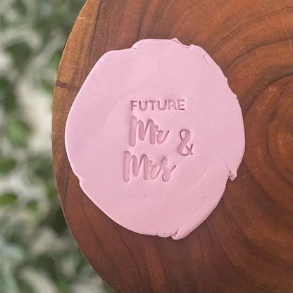 Future Mr & Mrs Style 2 Fondant Embosser