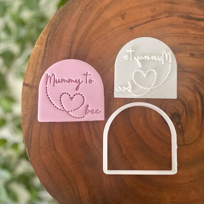 Mummy To Bee Cookie Cutter & Fondant Embosser
