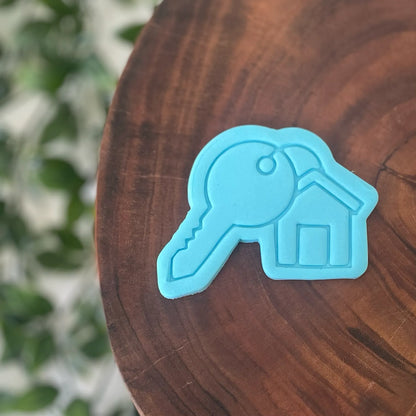 New House and Key Cookie Cutter & Fondant Embosser