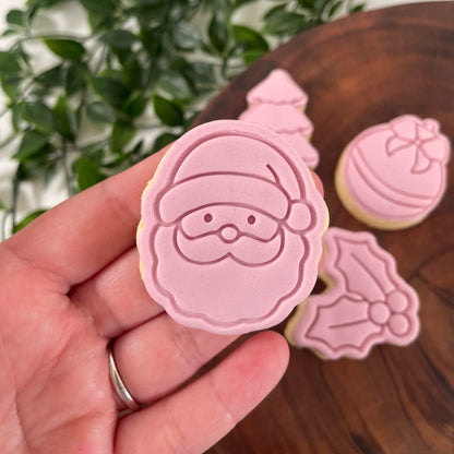 Christmas Mini SET Cookie Cutter & Fondant Embosser