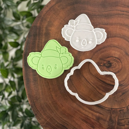 Christmas Koala Cookie Cutter & Fondant Embosser