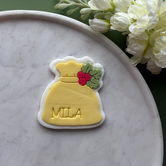 Present Sack cookie cutter